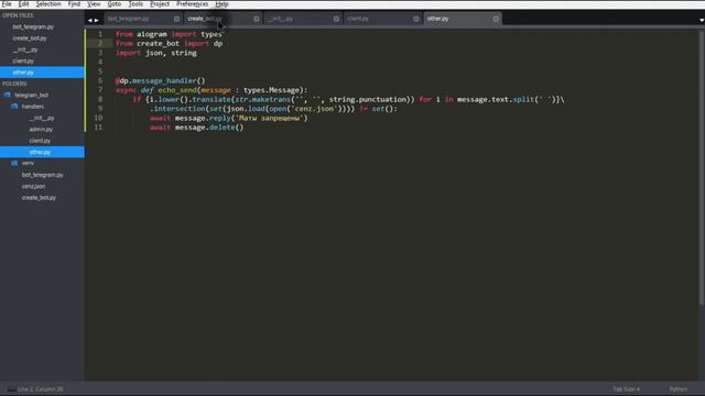 Telegram бот на python aiogram #4 хендлеры по файлам, организация проекта.mp4