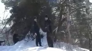 Трюк "повешение"  человека