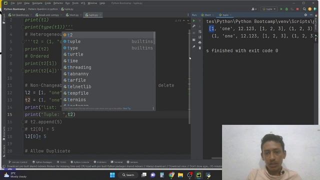 Tuple List Python | All About Tuple in python | Python Full Course | #python #coding #learning