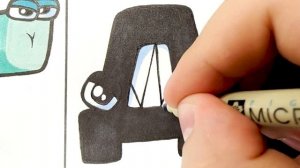 Drawing Ukraine Alphabet Lore (А-І) / How to draw Alphabet Lore MEME