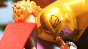 Lego Avengers Infinity War Thanos gets Mind Stone Snaps his fingers Lego Stop Motion