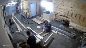 Разгрузка форматного станко и его сборка