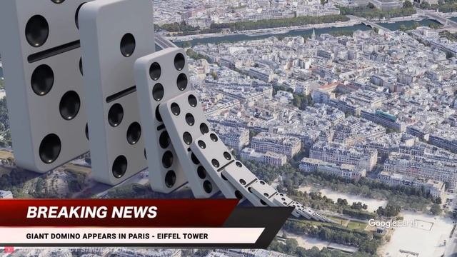 Domino Effect - The Largest Domino Simulation On Real Footage V7
