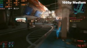 GTX 970 - Cyberpunk 2077 [1080p][Very Low, Low, Medium, High]