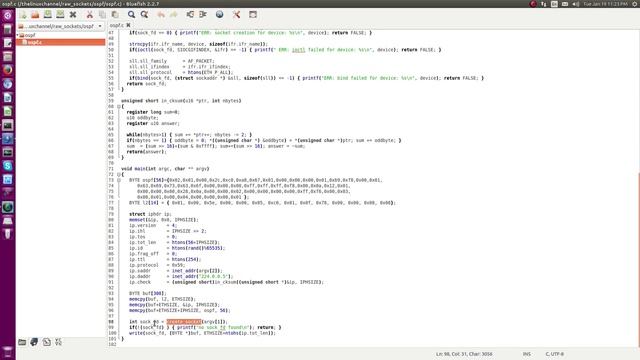 Linux RAW Sockets - Generate OSPF Packets смотреть онлайн