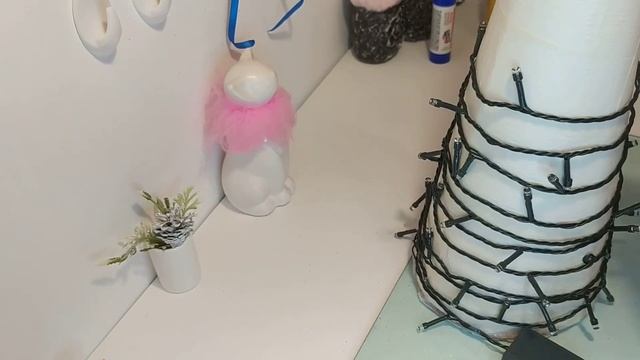 Сделала Ёлочку из Мишуры! Симпатично получилось! ??