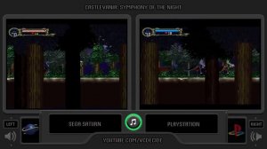 Castlevania SOTN (Sega Saturn vs Playstation) Side by Side Comparison