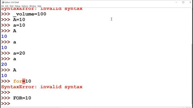 #4 Python Tutorial | Python Tutorial For Beginners | python identifier | python keywords