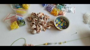 27. шторка из морских ракушек