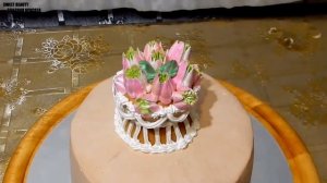 УКРАШЕНИЕ ТОРТОВ, Торт "Ваза с тюльпанами" от SWEET BEAUTY СЛАДКАЯ КРАСОТА,  Cake decoration