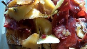 Яблочный компот из замороженных частей яблок