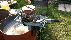 Лодочный мотор Прибой 5 Работа холостых