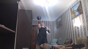 Жим на попа гири 24 кг