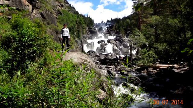 Водоскат Учар Алтай рек. Чулышман.