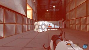 Portal 1-18. Камера испытаний 18. Минимум порталов. Минимальное время. Минимум шагов. Прохождение