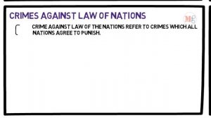 Crimes Against National Security and the Law of Nations; Criminal Law Discussion