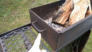 Мангал из швейной машинки