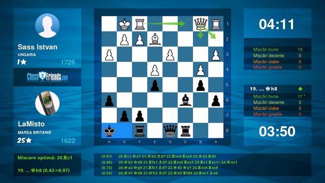 Chess Game Analysis: Sass Istvan - LaMisto : 0-1 (By ChessFriends.com) смотреть онлайн