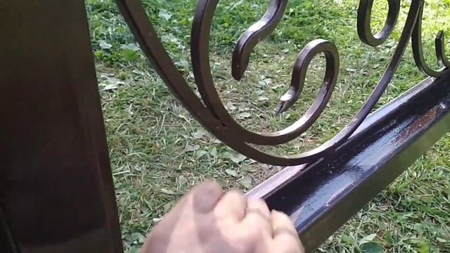 Откатные ворота установлены. Все своими руками. Холодная ковка смотреть онлайн