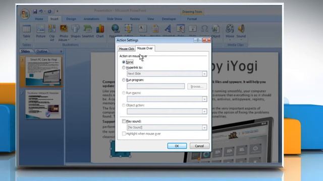 How to add an action button in a presentation in PowerPoint 2007 смотреть онлайн