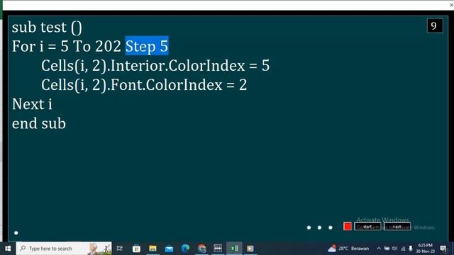 Step by Step Loop FOR I NEXT VBA Excel смотреть онлайн