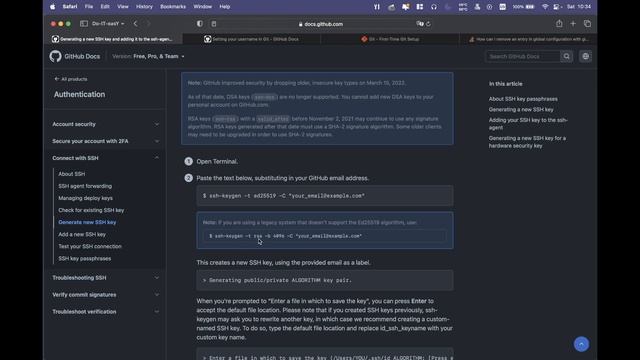 [ENG] #2 How to generate ssh-key for Git-Hub смотреть онлайн