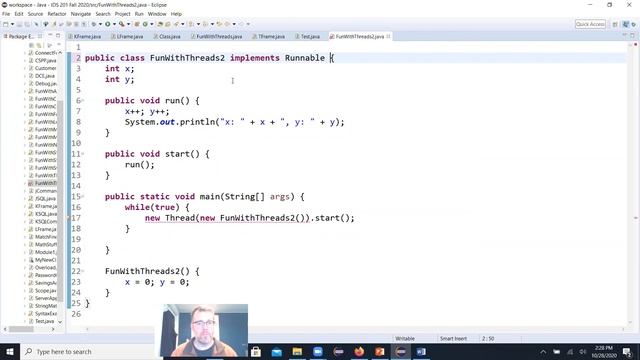 IDS 201 Fall 2020 Threads & Concurrency pt. 1 смотреть онлайн