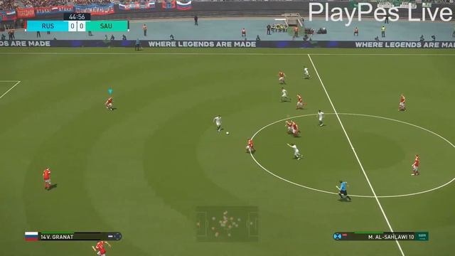 PES 2018 - RUSSIA vs SAUDI ARABIA - PC Gameplay 1080p HD смотреть онлайн