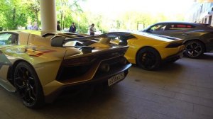 Тусовка Lamborghini в Санкт-Петербурге! Автопробег по ЗСД! Яхта FairLine 43!