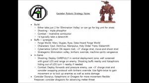 Kastelan Robots: Rules, Review + Tactics - Admech / Adeptus Mechanicus Strategy Discussion