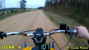 Максимальная скорость ИЖ Планета кросс-эндуро. Тест на 14-й звезде