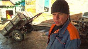 Купил самодельную телегу для трактора