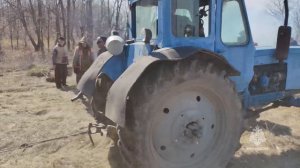 Ландшафтный пожар вблизи с.Голубичное отстояли пожарные МЧС России и сотрудники лесоохраны