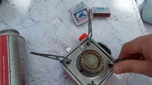 Туристическая газовая мини горелка