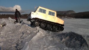 OHARA-SM20 (ISUZU) СЕМЕЙНЫЙ СНЕГОХОД.  Разгрузка