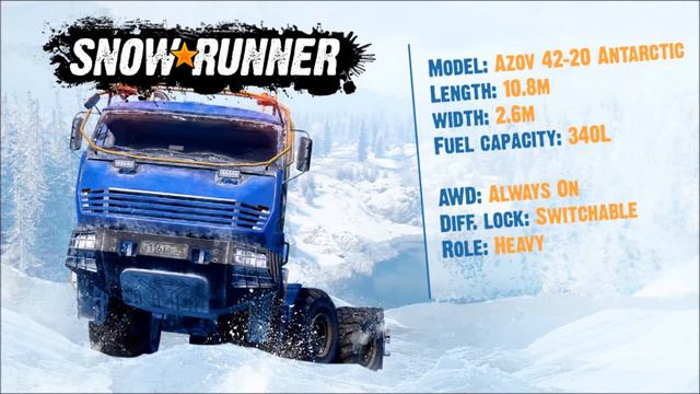 Snowrunner: A look at the Azov 73210 and 42-20 (Kamaz 7360/5340 + 6345)
