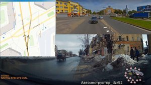 Вождение по городу / Разбираем проезд нестандартного перекрестка / Перекресток пр.Ленина-ул.Клюквин