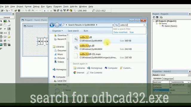 MISSING DRIVERS FIX ODBC 32 | ORACLE | VISUAL BASIC 6.0