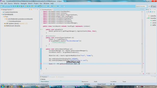 Minecraft BUKKIT CODING Tutorial Ep. 11: Scoreboards смотреть онлайн
