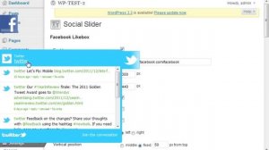 Facebook Likebox/Twitter Slider for WordPress
