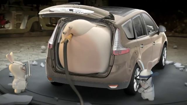 Бешеные кролики Renault Grand Scenic les tests cretins №1 смотреть онлайн