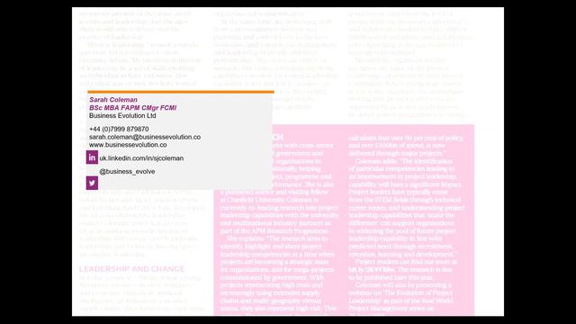 Real world project management series - The evolution of project leadership смотреть онлайн