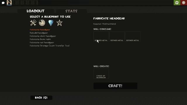 Crafting some Refined Metal cosmetics [TF2] смотреть онлайн