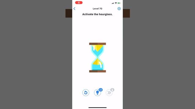 Easy Game Brain Test: Level Activate the hourglass - Answer