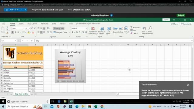 Excel Module 6 SAM Exam | Complete Academic Help