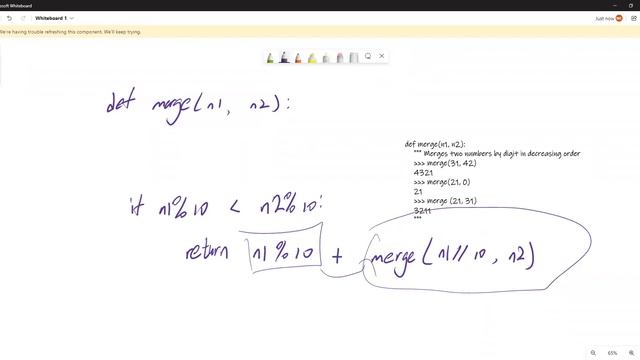Python Recursive function merging two values in order смотреть онлайн