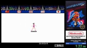 Winter Games (NES) Speedrun in 3m 07s 600ms