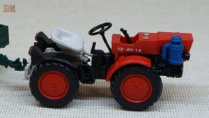 Трактор TZ-4K-14 масштабная модель 1/43, журналка ТРАКТОРЫ №86