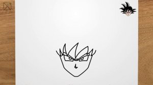 How to draw GOKU (Dragonball) step by step, EASY