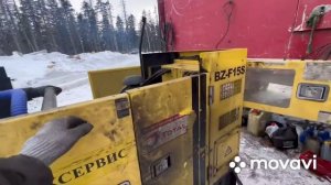 Первый запуск diesel caterpillar с генератором китайской дэс